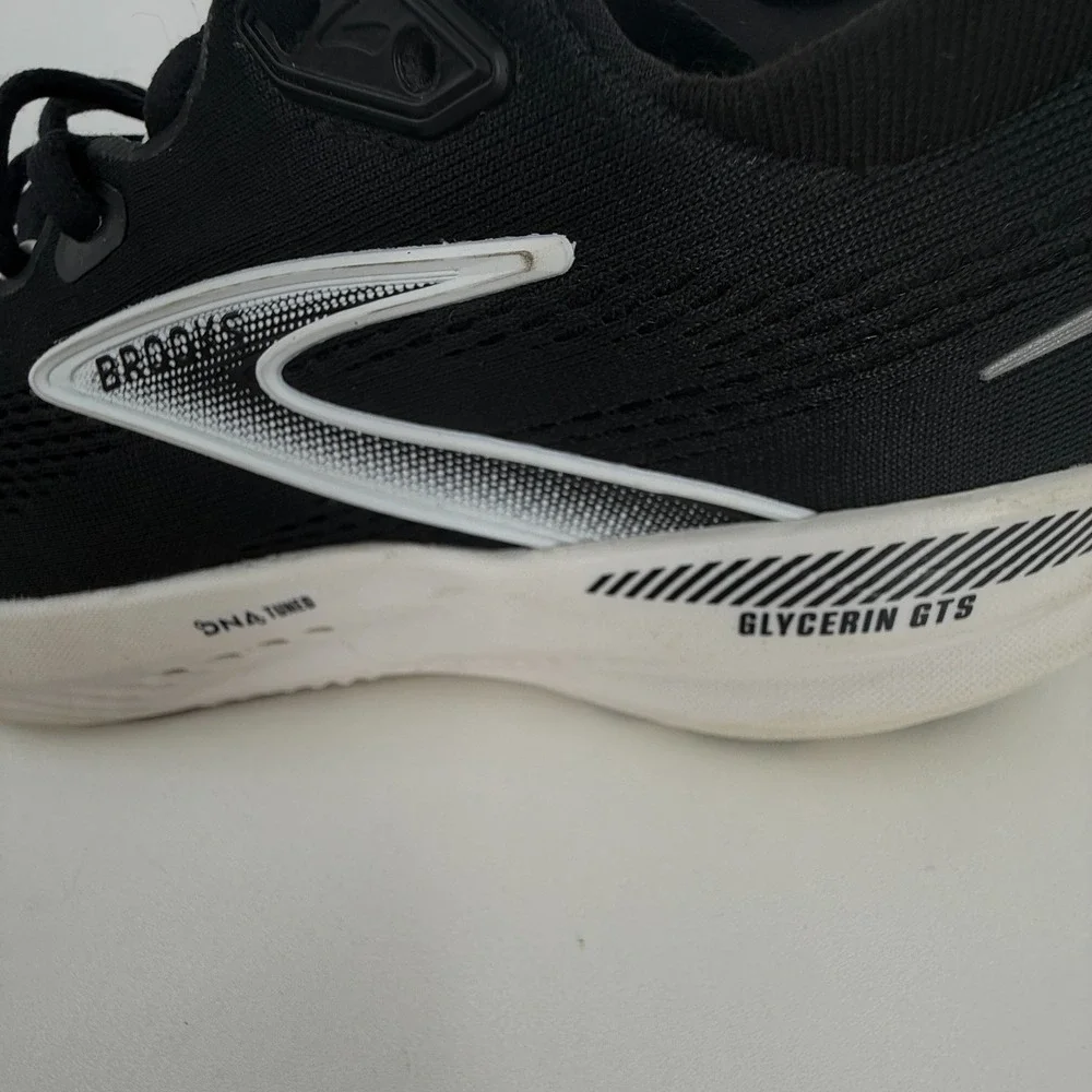 Brooks Glycerin 22 Running Shoes + Currex Insoles Womens 9.5 Black 1204351